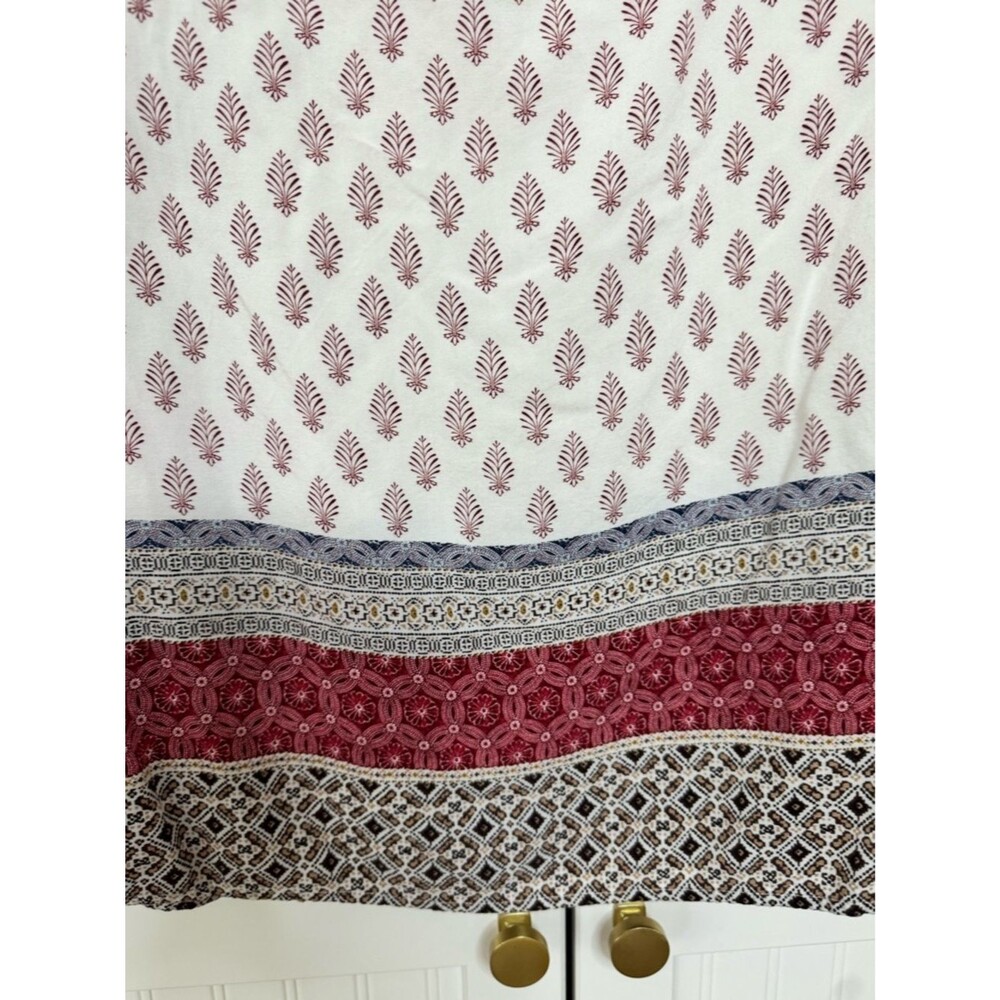 Sanctuary Anthropologie Boho Peasant Tunic; Ivory and Burgundy - Size M - Picture 6 of 6
